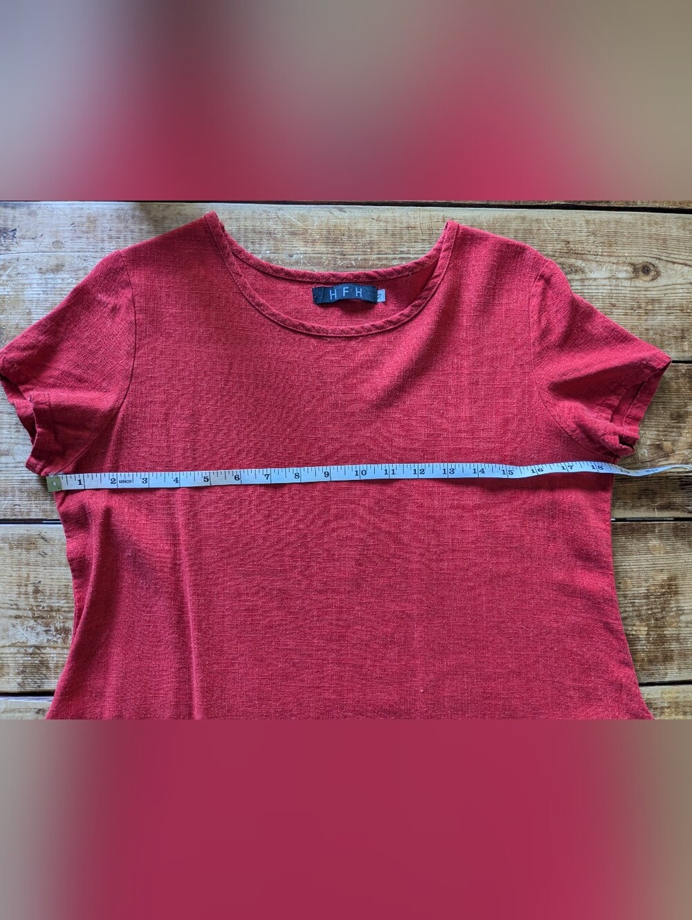 Linen Color Block Tunic Dress - Picture 4 of 7